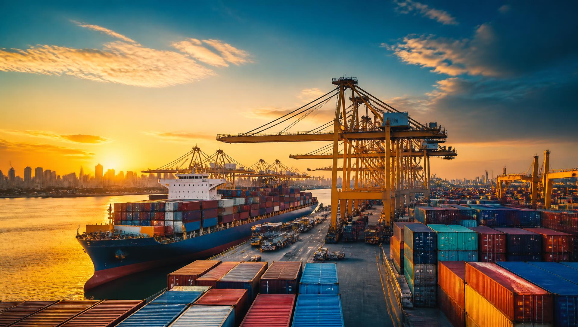 International container port operated with ST BC Trading logistics partners